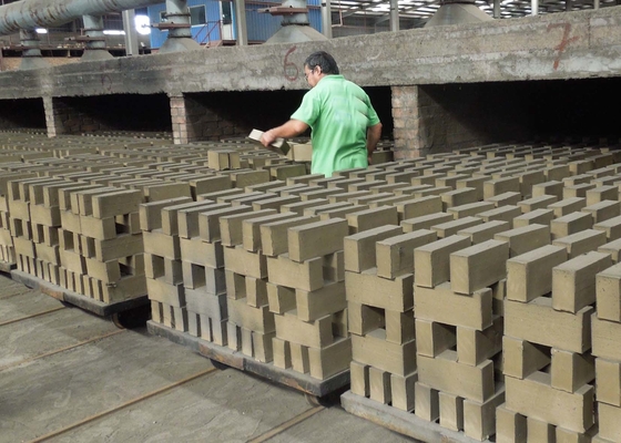 Semi Automatic Solid Clay Brick Dryer Machine Dry Cart Wear Resisting