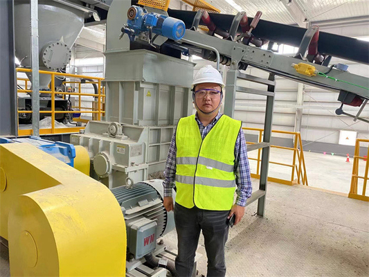 Double Toothed Rolling Crusher Clay Brick Making Machine Roller Crusher