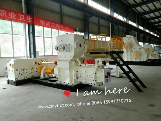 Brick Moulding Machine Vacuum Extruder For Solid And Hollow Blocks Capacity 120000-130000pcs/day