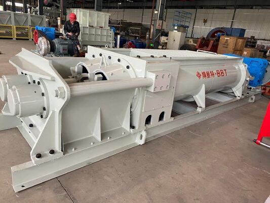 Automatic Brick Factory Clay Raw Material Mixer Machine Double Shaft Mixer