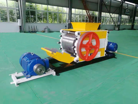 Double Tooth High Speed Roller Crusher Manganese Steel 20mm Input Diameter