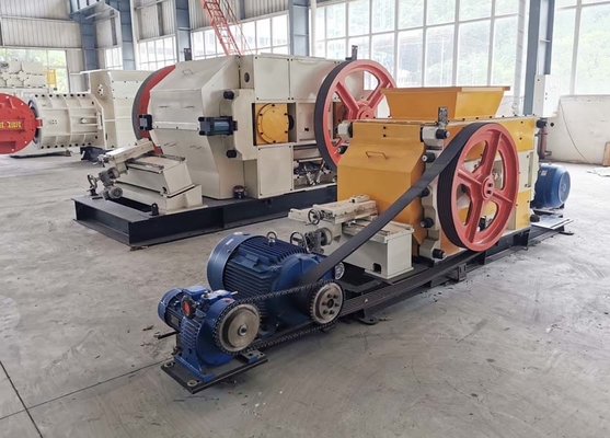 Double Tooth High Speed Roller Crusher Manganese Steel 20mm Input Diameter