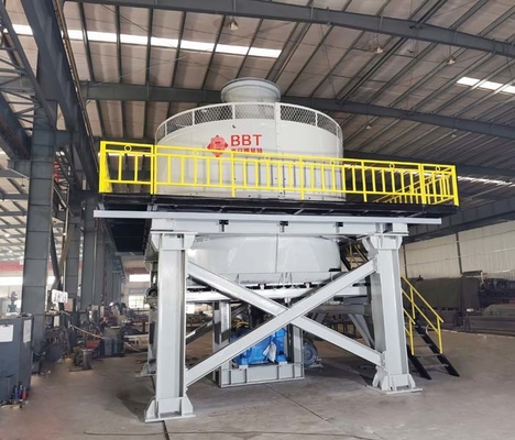 Wheel Wet Pan Mill Crushing Equipment 6700*6500*6700mm Gold Grinding Mill
