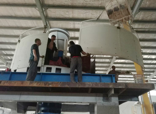 Brick Production Line Wet Pan Mill 65200kg Weight Customized