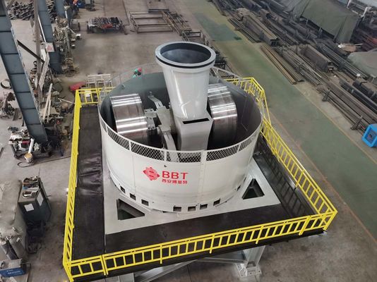 30 - 70 Ton/h Wet Pan Mill For Clay Brick Making and Bentonite Making Raw Material Preparation with 2 rollers
