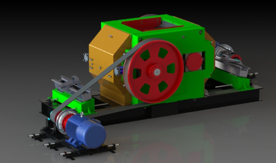 BBT Minerals Processing Equipment Double Roller Hammer Mill Crusher Customized