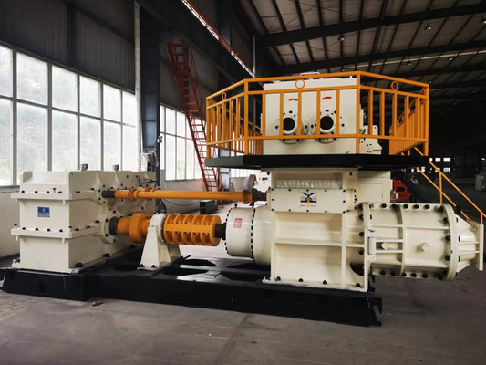 Two Stage Vacuum Extruder Clay Brick Machine Production Line Mixing Shaft