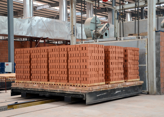 Clay brick tunnel kiln electric gas clay brick kiln for automatic clay brick making project
