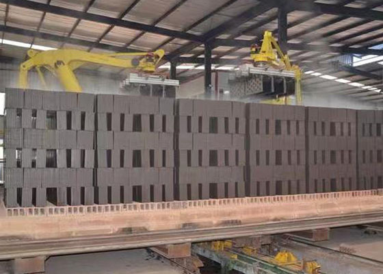Full auto brick making project natural gas combustions system hollow brick block tunnel kiln