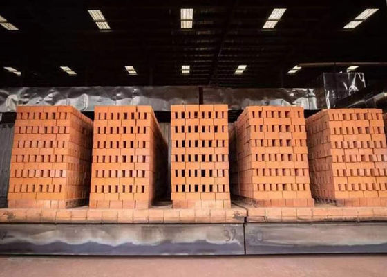 Full auto brick making project natural gas combustions system hollow brick block tunnel kiln