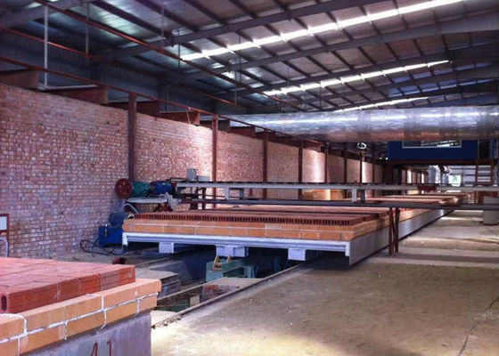 Full auto brick making project natural gas combustions system hollow brick block tunnel kiln