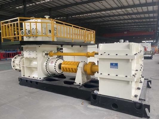 EV60A Carbon Steel Vacuum Extruder Clay Brick Forming Machine Mixing Tooth
