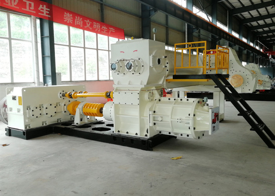 Semi Automatic Block Making plant Machine small model Vacuum Extruder For Clay Mud Soil Fly Ash blocks