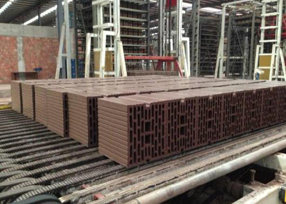 Hollow Red Automatic Interlocking Block Making Machine Vacuum Extruder