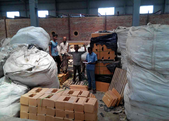 Anti Stripping Synthetic Refractory Brick Material Tunnel Kiln Fired Clay Bricks