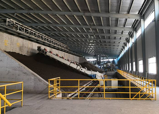 Multi Bucket Clay Brick Production Line Auto Raw Material Storage Aging Room