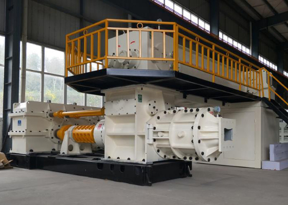Diesel Engine Hollow Clay Red Bricks Manufacturing Machine Vacuum Extruder