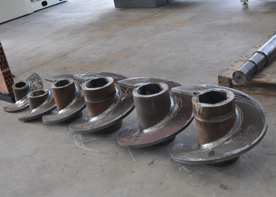 Vacuum Extruder Brick Making Machine Spare Parts Auger Shaft Reamer Spiral For Box Feeder