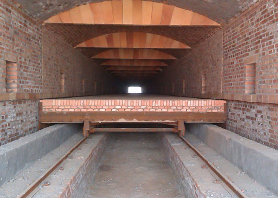 Auto Refractory Clay Brick Tunnel Kiln Firing Process Pressure Balance System