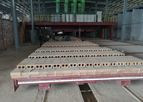 Auto Refractory Clay Brick Tunnel Kiln Firing Process Pressure Balance System