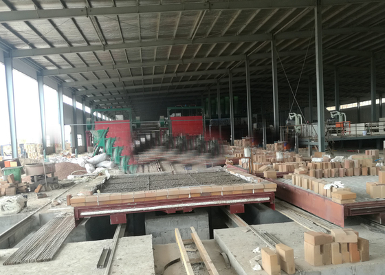 Hollow Blocks Brick Tunnel Kiln Cart Pressure Balance System Customized
