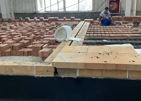 Hollow Blocks Brick Tunnel Kiln Cart Pressure Balance System Customized