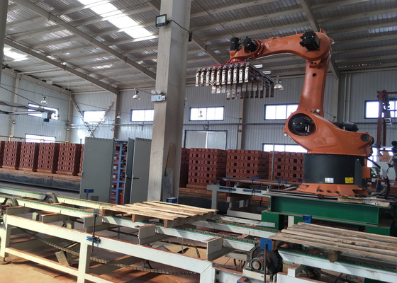 automatic clay brick block robot setting stacking machinery for clay brick production line