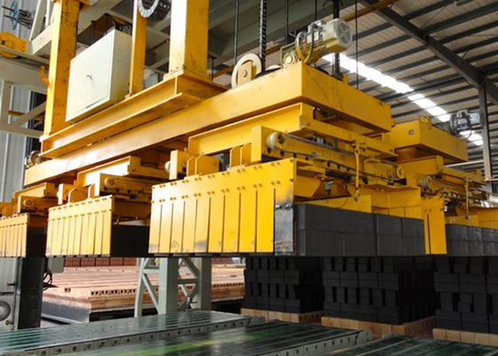 Fully Auto Clay Brick Stacking Machine For Hollow Blocks Different Capacity