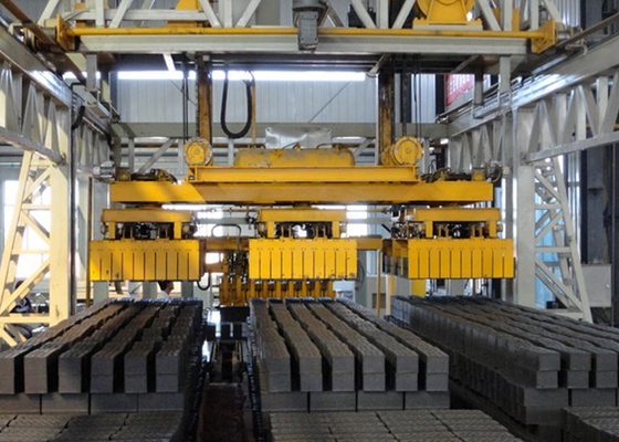 Fully Auto Clay Brick Stacking Machine For Hollow Blocks Different Capacity