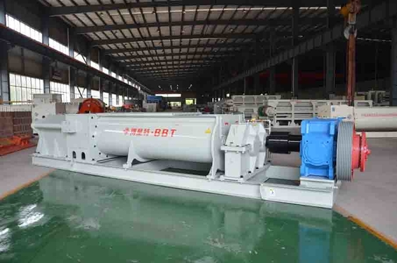 Automated Red Brick Making Machine 30 - 40m³/H Capacity Horizontal Paddle Mixer