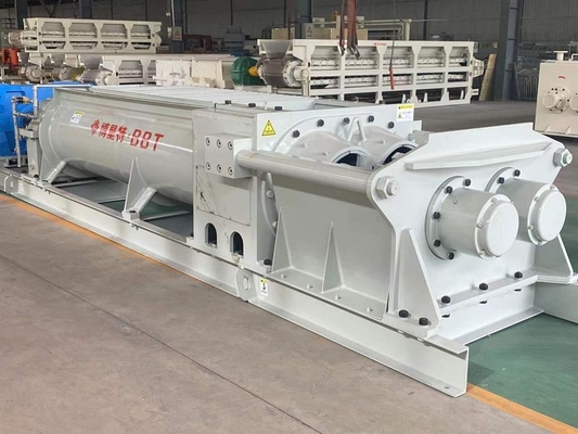 Automated Red Brick Making Machine 30 - 40m³/H Capacity Horizontal Paddle Mixer