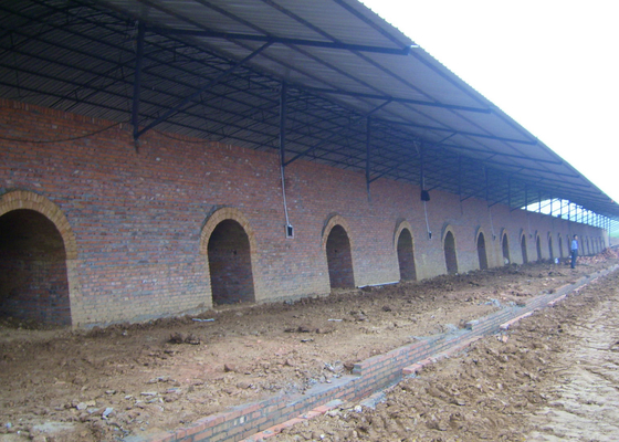 Clay Hollow Brick Machine Production Line For Hoffman Kiln Plant