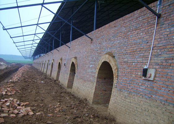Clay Hollow Brick Machine Production Line For Hoffman Kiln Plant