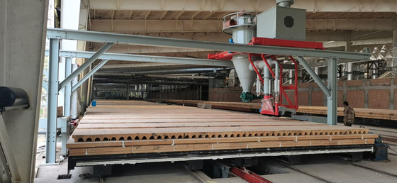 0.12m/s Clay Brick Production Line Kiln Car Automatic Vacuum Cleaner