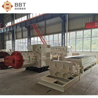 Red Common Solid / Hollow Clay Brick Making Machine Vacuum forming Extruder