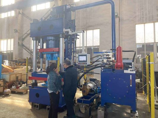 Custom Building High Pressure 20 T To 1200T Blue Hydraulic Press For Insulating Bricks Making And Refractory Brick Making,