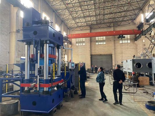 Custom Building High Pressure 20 T To 1200T Blue Hydraulic Press For Insulating Bricks Making And Refractory Brick Making,