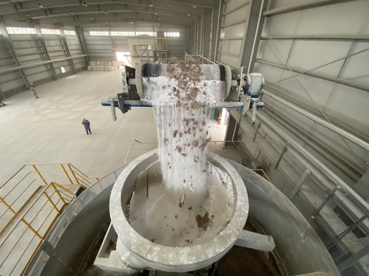Full Automatic Bentonite Producing line Equipment Wet Pan Mill , Bentonite Site Machine