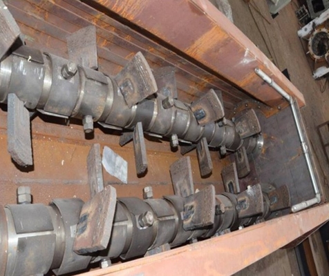 Full Automatic Red Clay Brick Factory Double Shaft Mixer For Clay Raw Materials Mixing Machinery
