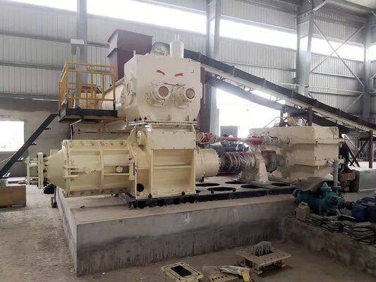 Guaranteed quality EV50A Fully automatic clay brick making machinery vacuum extruder for Iran brick factory