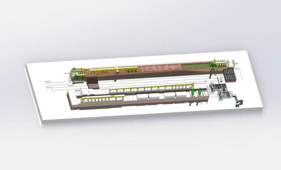 100 to 1,200 tons/day fully automatic clay brick production line with tunnel dryer and tunnel kiln for clay brick making