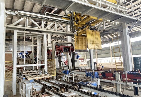 Fully Automatic Palletless Brick Unloading & Packing System for Clay Brick Production Lines
