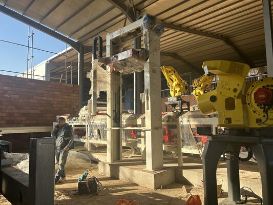 BBT Fully Automatic Palletless Fired Brick Unloading & Packing System